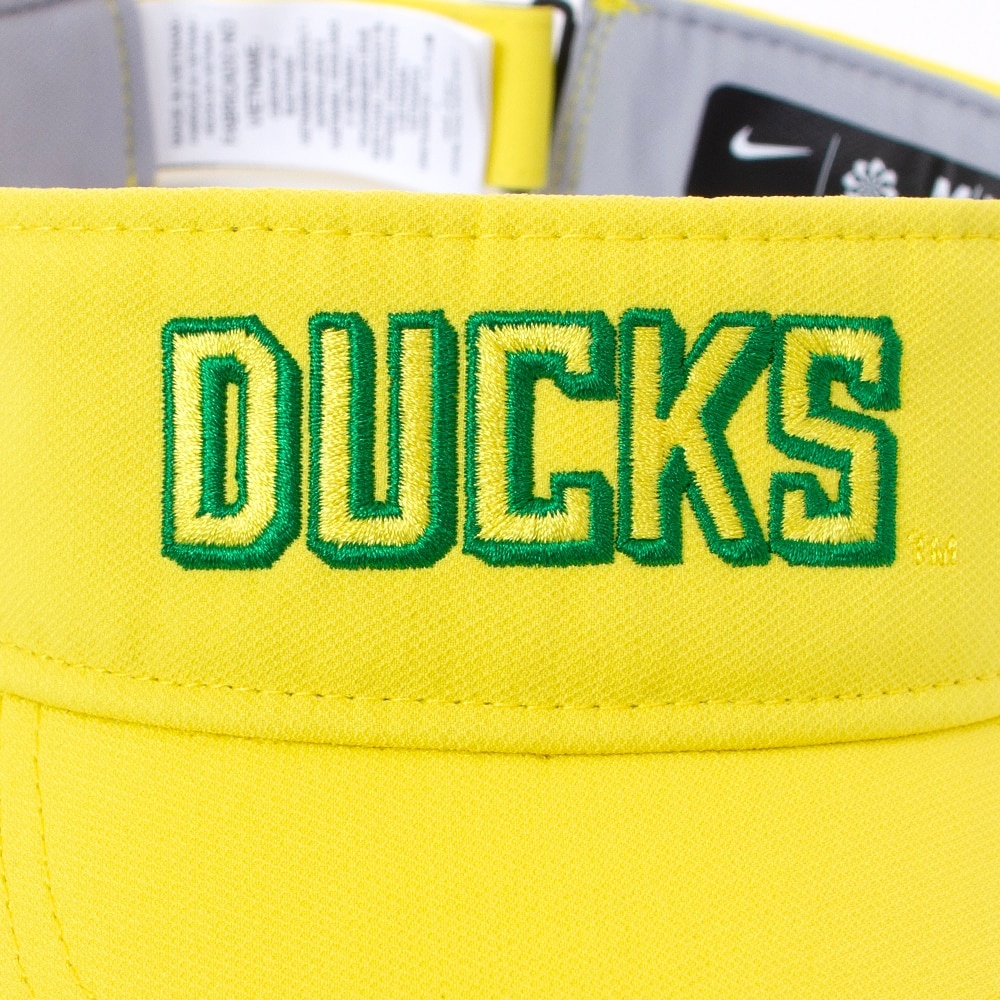 Classic Oregon O, Nike, Yellow, Visor, Performance/Dri-FIT, Accessories, Unisex, Sideline, Tonal, Ace, Practice, 882719